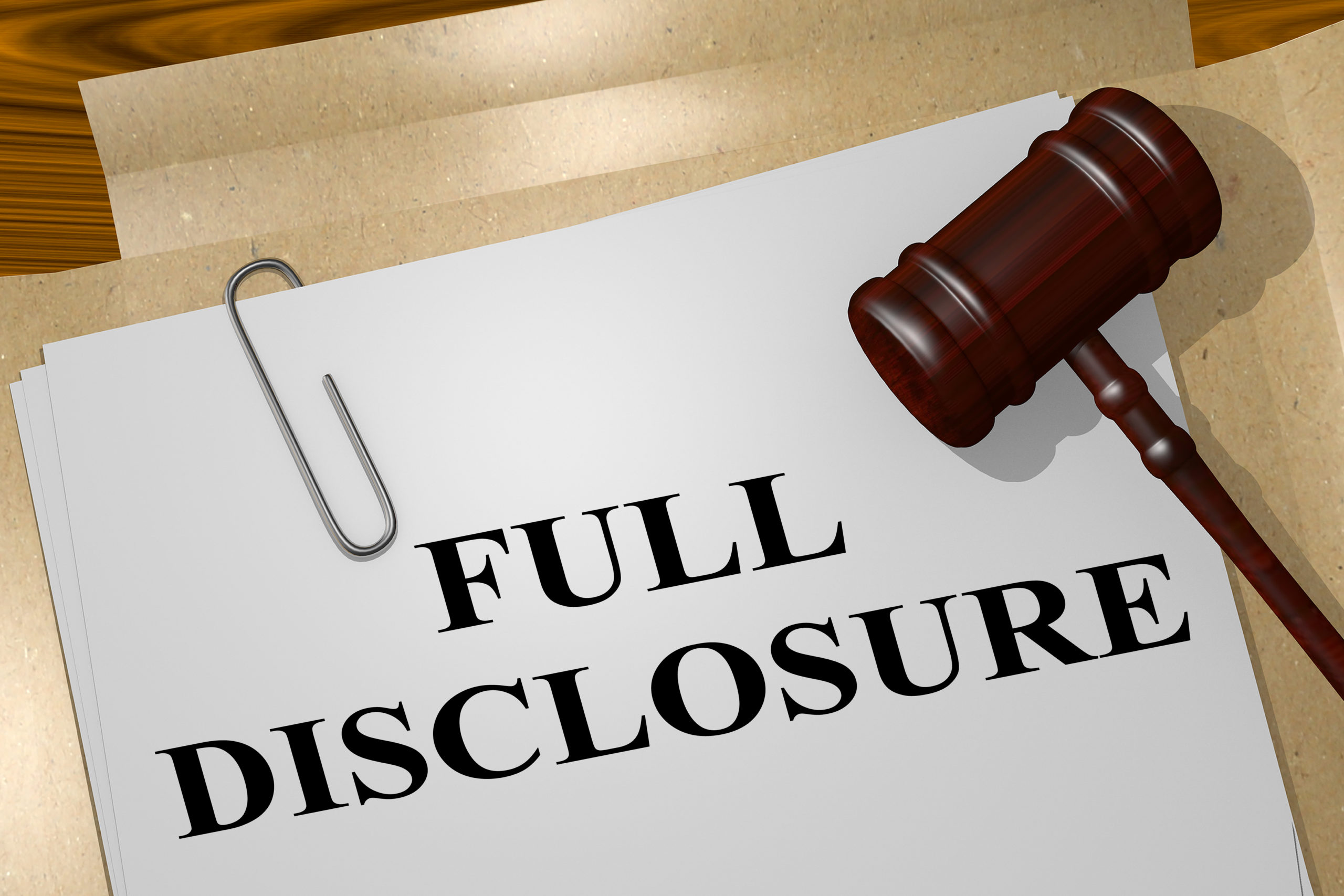 declaration of disclosure