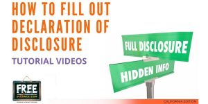 Video #10 - Declaration of Disclosure