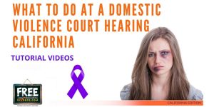 Video #71 - Domestic Violence Restraining Orders PART 6 (Attending the Hearing)